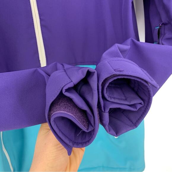 NEFF Daily Softshell Jacket Teal Blue Purple M - Picture 4 of 15